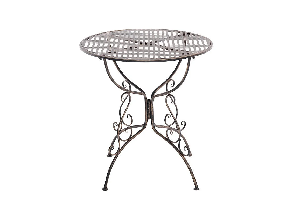 Table de jardin en bronze 70 x 70 x 74 cm MDJ10045