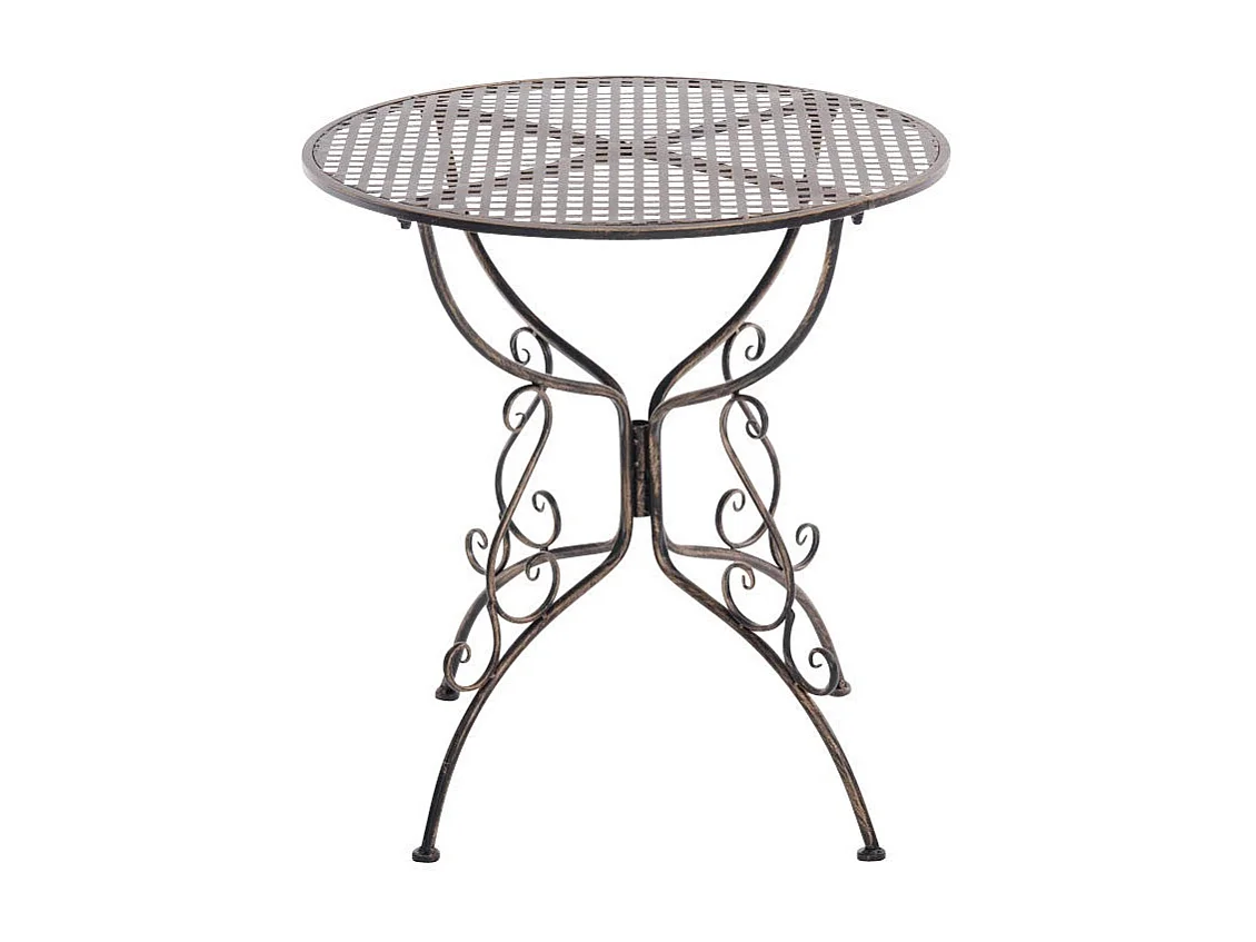 Table de jardin en bronze 70 x 70 x 74 cm MDJ10045
