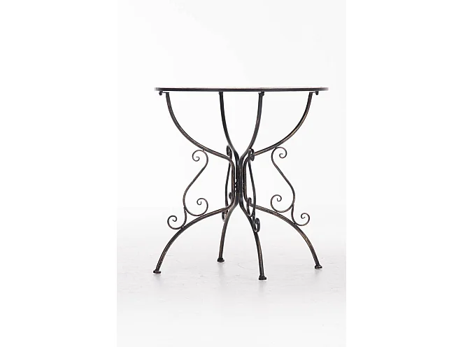 Table de jardin en bronze 70 x 70 x 74 cm MDJ10045