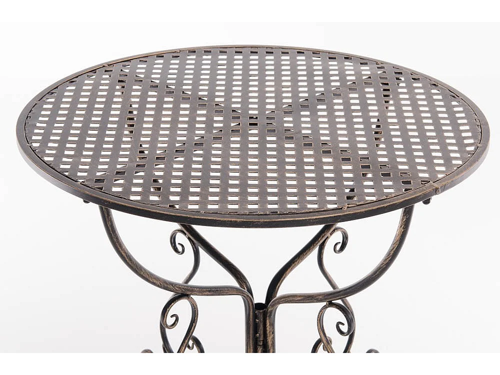 Table de jardin en bronze 70 x 70 x 74 cm MDJ10045