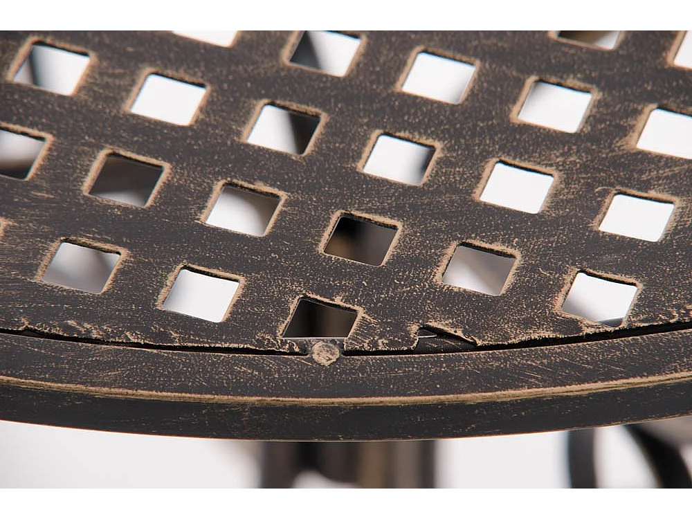 Table de jardin en bronze 70 x 70 x 74 cm MDJ10045