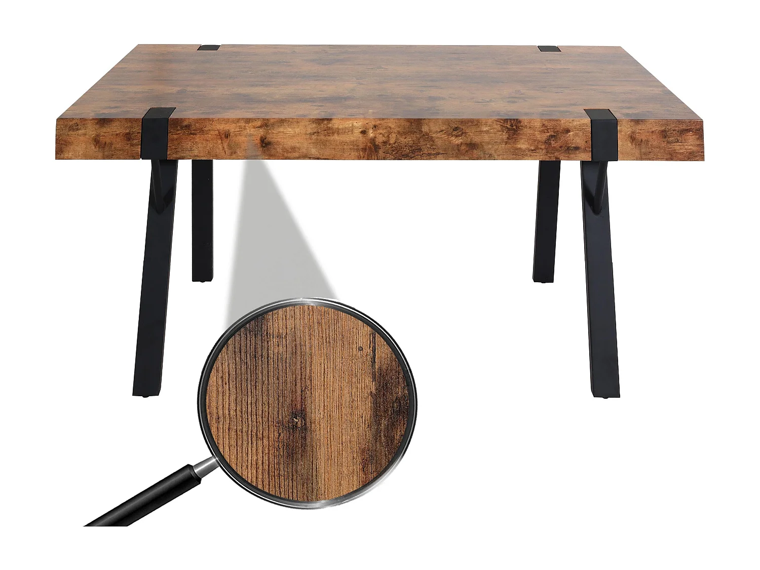 Table à manger design métal beige 105 x 20 x 164 cm 04_0008563