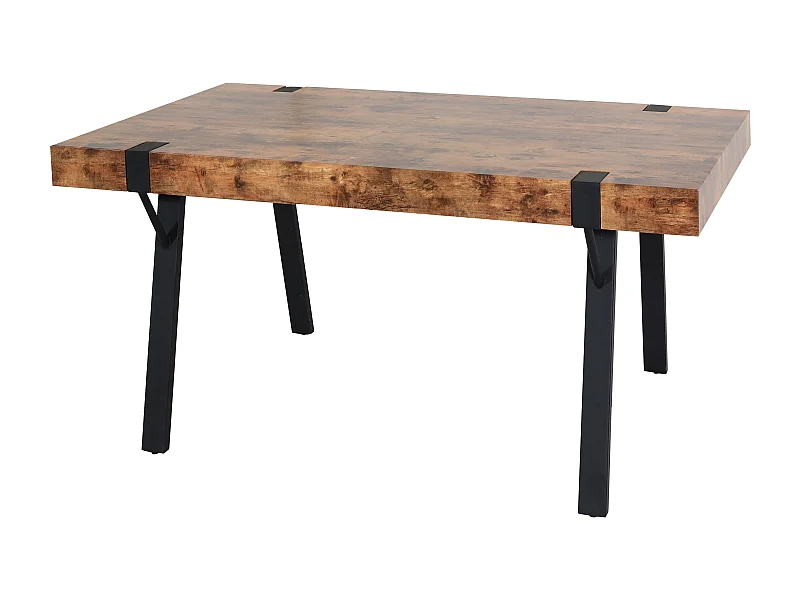 Table à manger design métal beige 105 x 20 x 164 cm 04_0008563