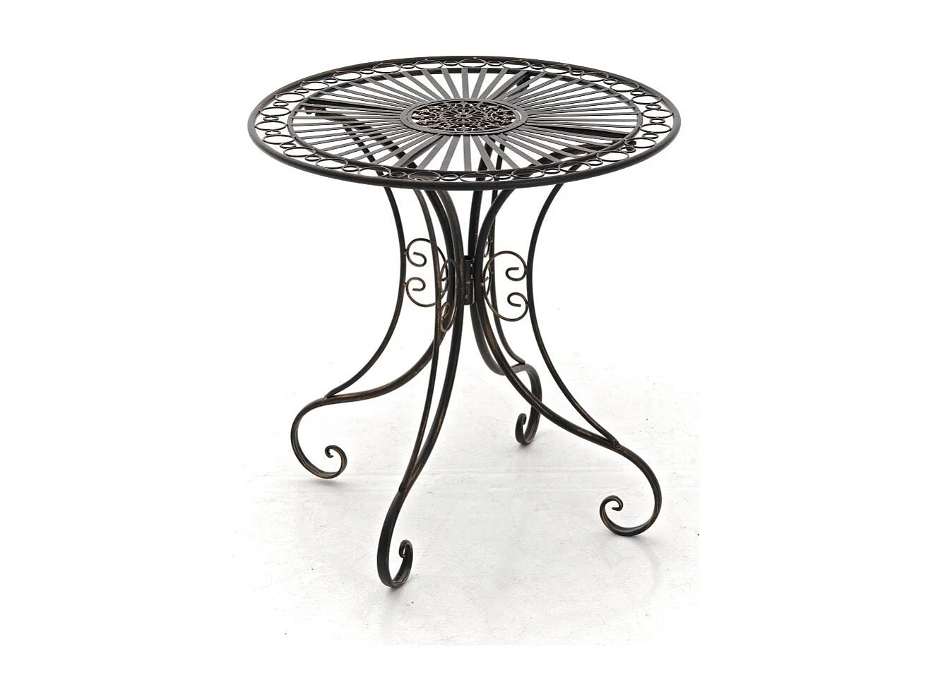 Table de jardin en bronze 70 x 70 x 72.5 cm MDJ10050
