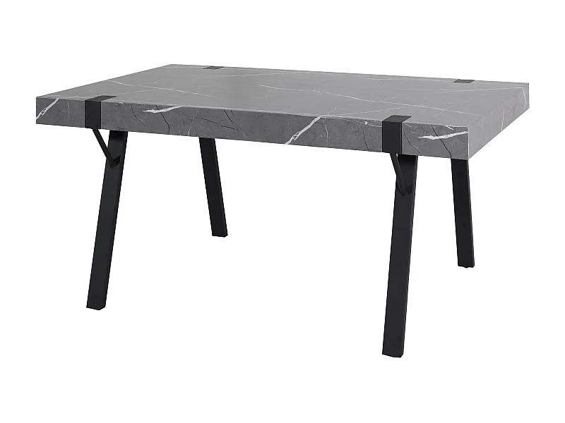 Table à manger design effet bois grise 105 x 20 x 164 cm 04_0008562