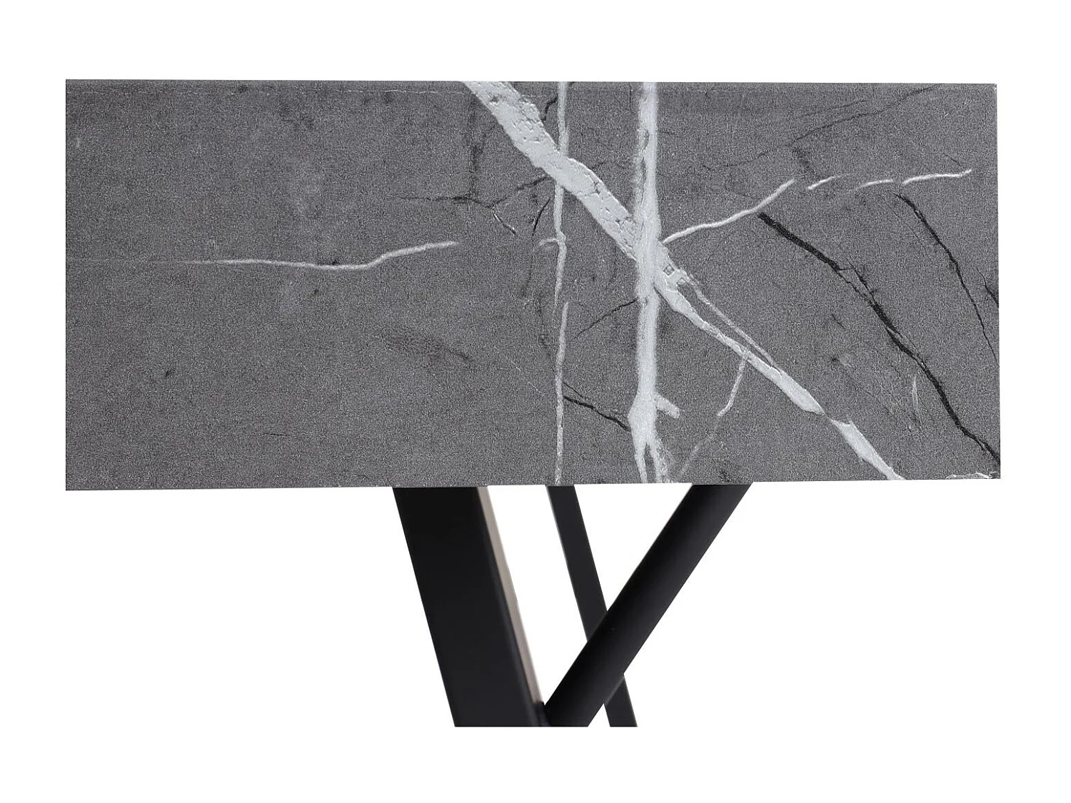 Table à manger design effet bois grise 105 x 20 x 164 cm 04_0008562