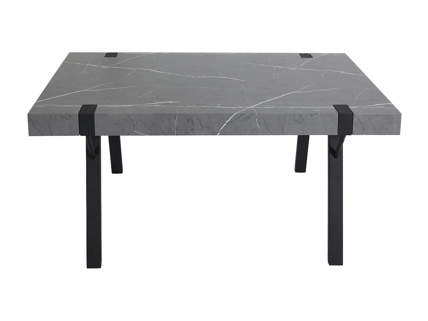 Table à manger design effet bois grise 105 x 20 x 164 cm 04_0008562