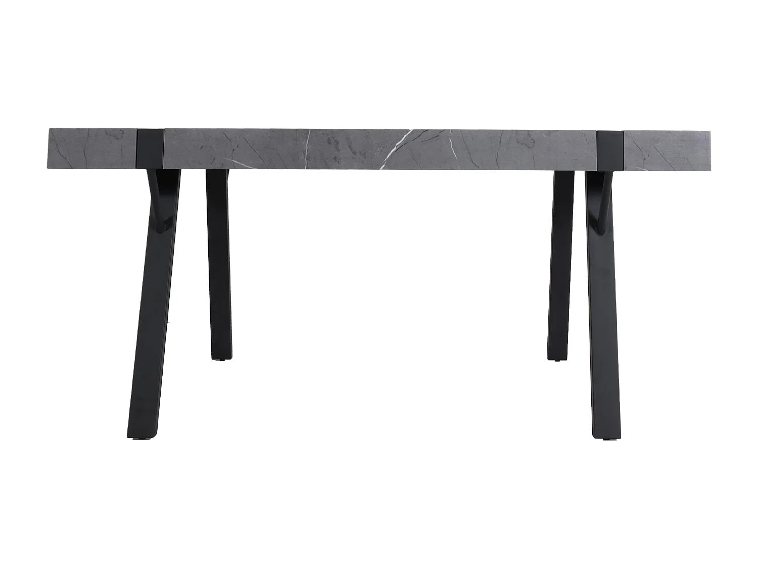 Table à manger design effet bois grise 105 x 20 x 164 cm 04_0008562