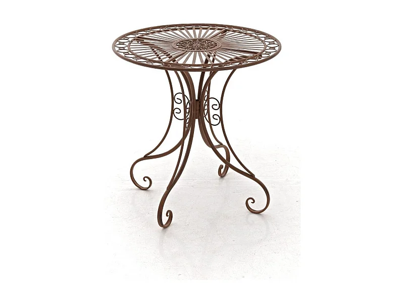 Table de jardin en marron 70 x 70 x 72.5 cm MDJ10051