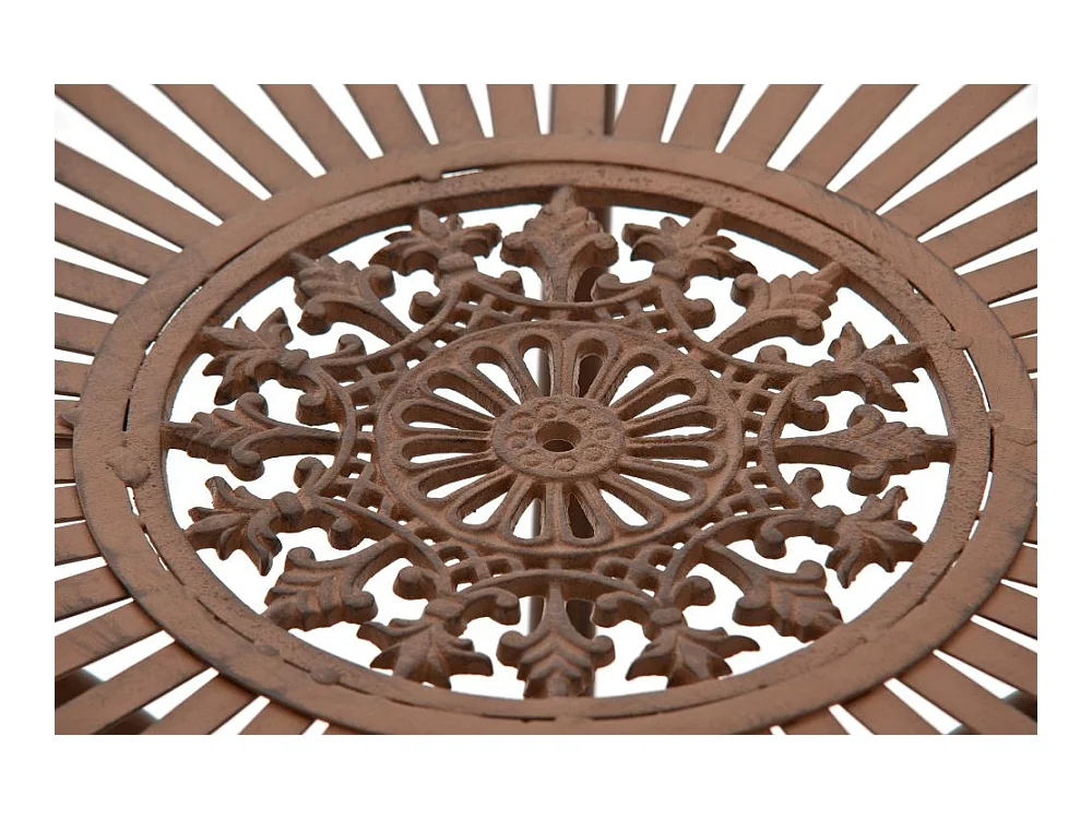 Table de jardin en marron 70 x 70 x 72.5 cm MDJ10051