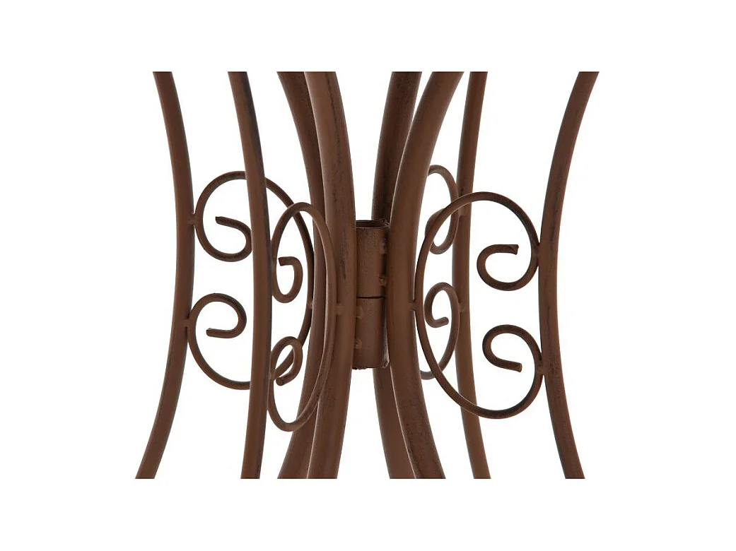 Table de jardin en marron 70 x 70 x 72.5 cm MDJ10051