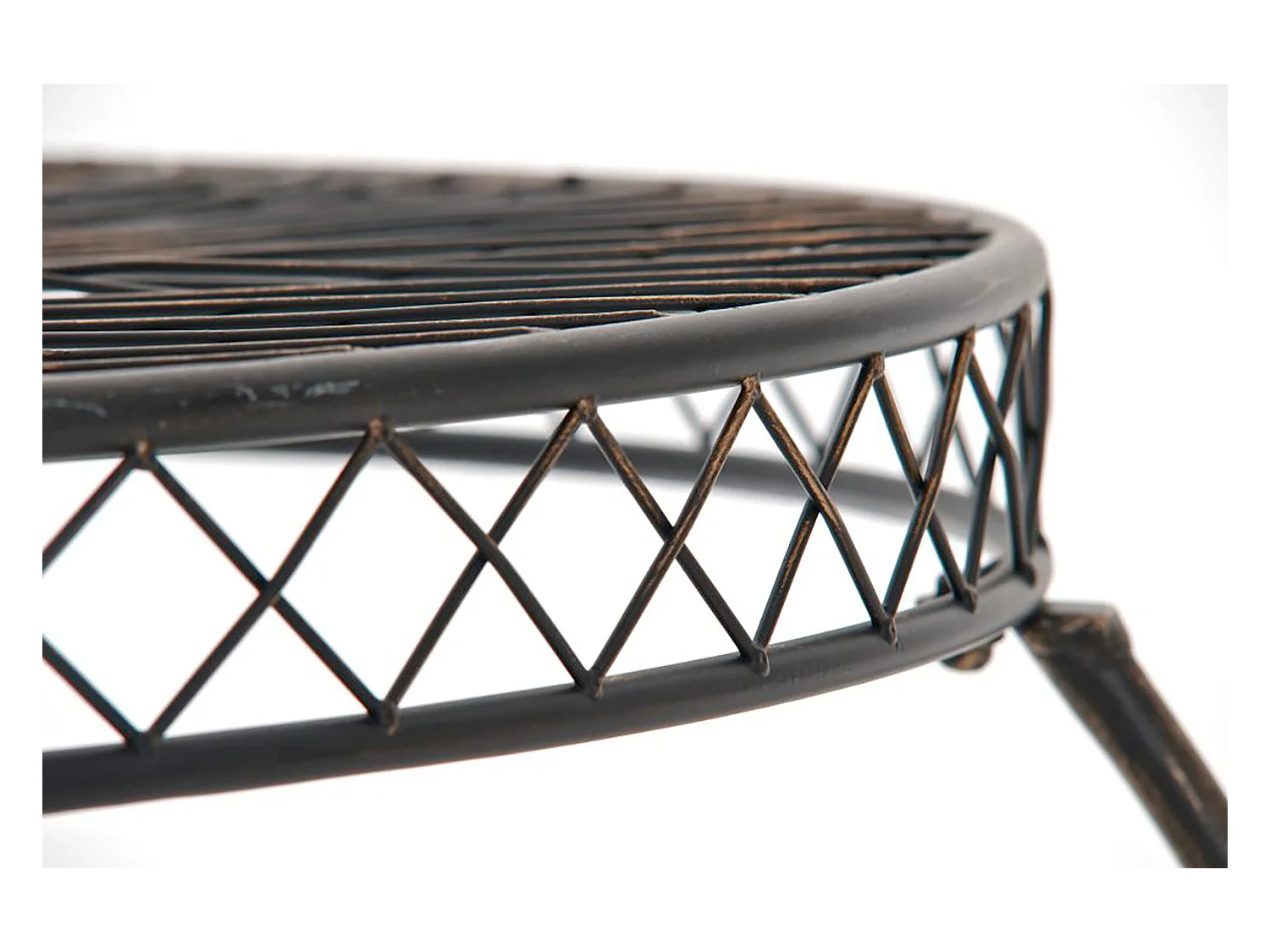 Table de jardin balcon métal bronze 90 x 90 x 69 cm 10_0003051