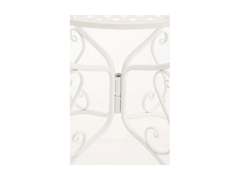 Table de jardin en blanche 70 x 70 x 74 cm MDJ10044