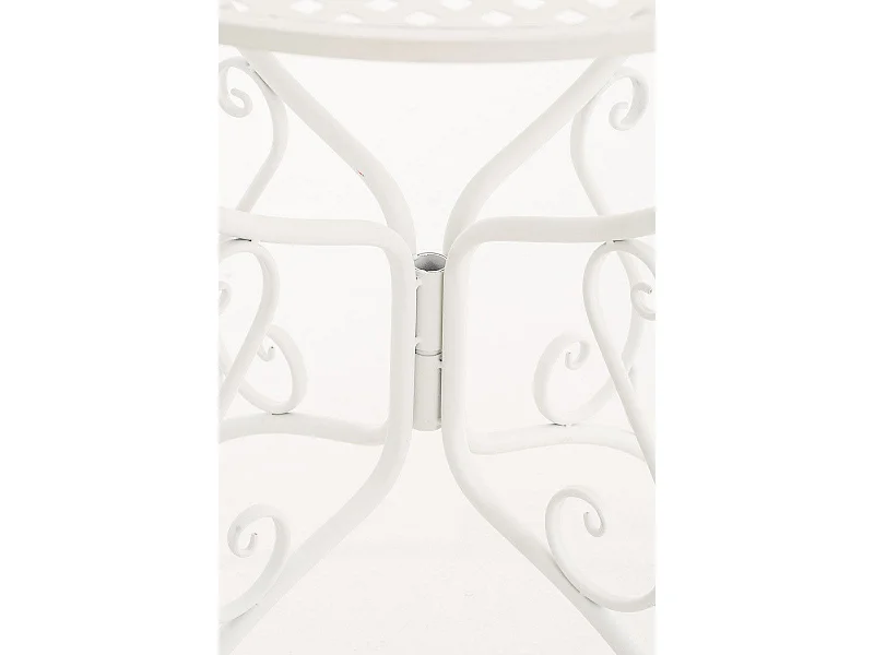 Table de jardin en blanche 70 x 70 x 74 cm MDJ10044