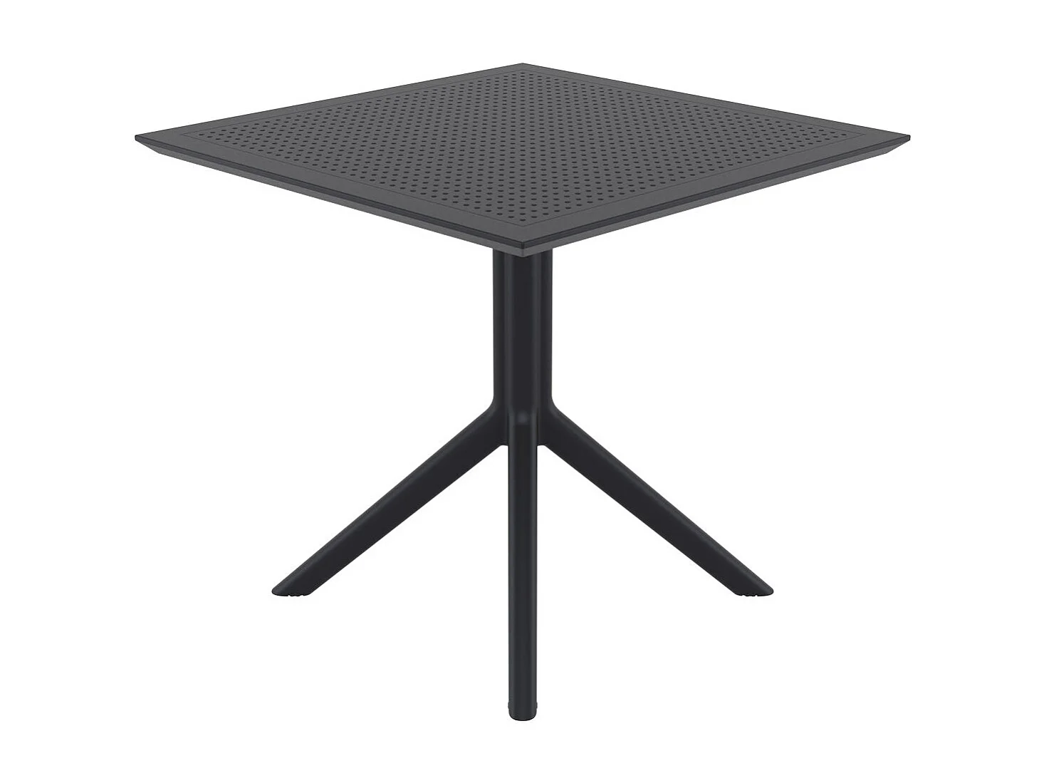 Table de jardin lounge noire 80 x 80 x 74 cm 10_0003057