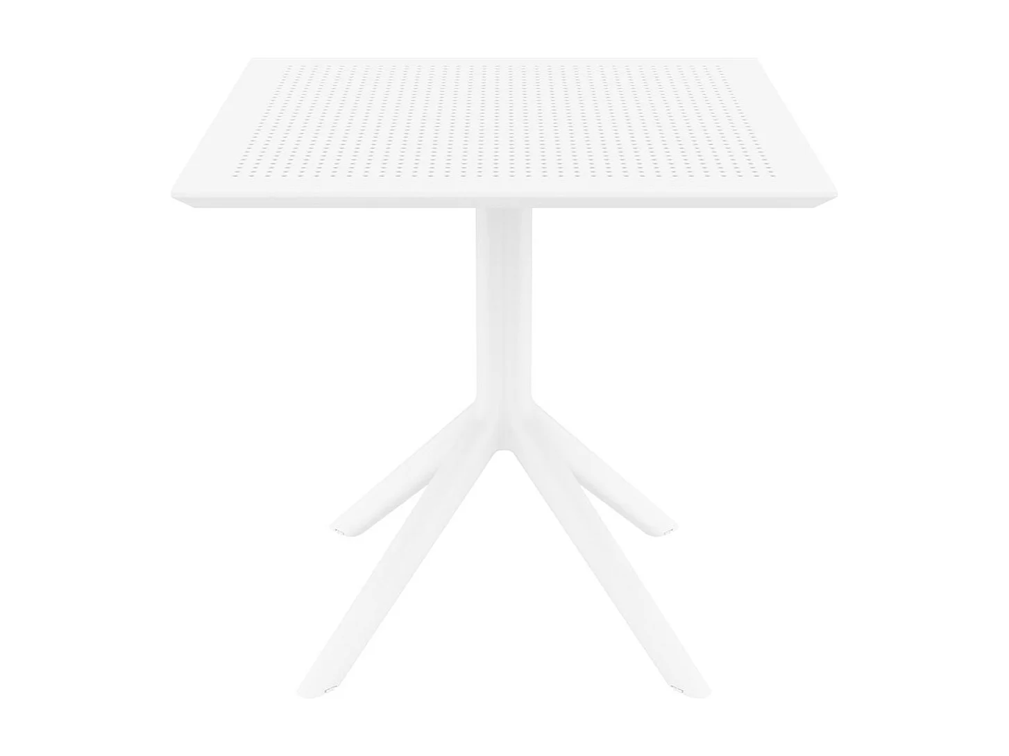 Table de jardin lounge blanche 80 x 80 x 74 cm 10_0003054