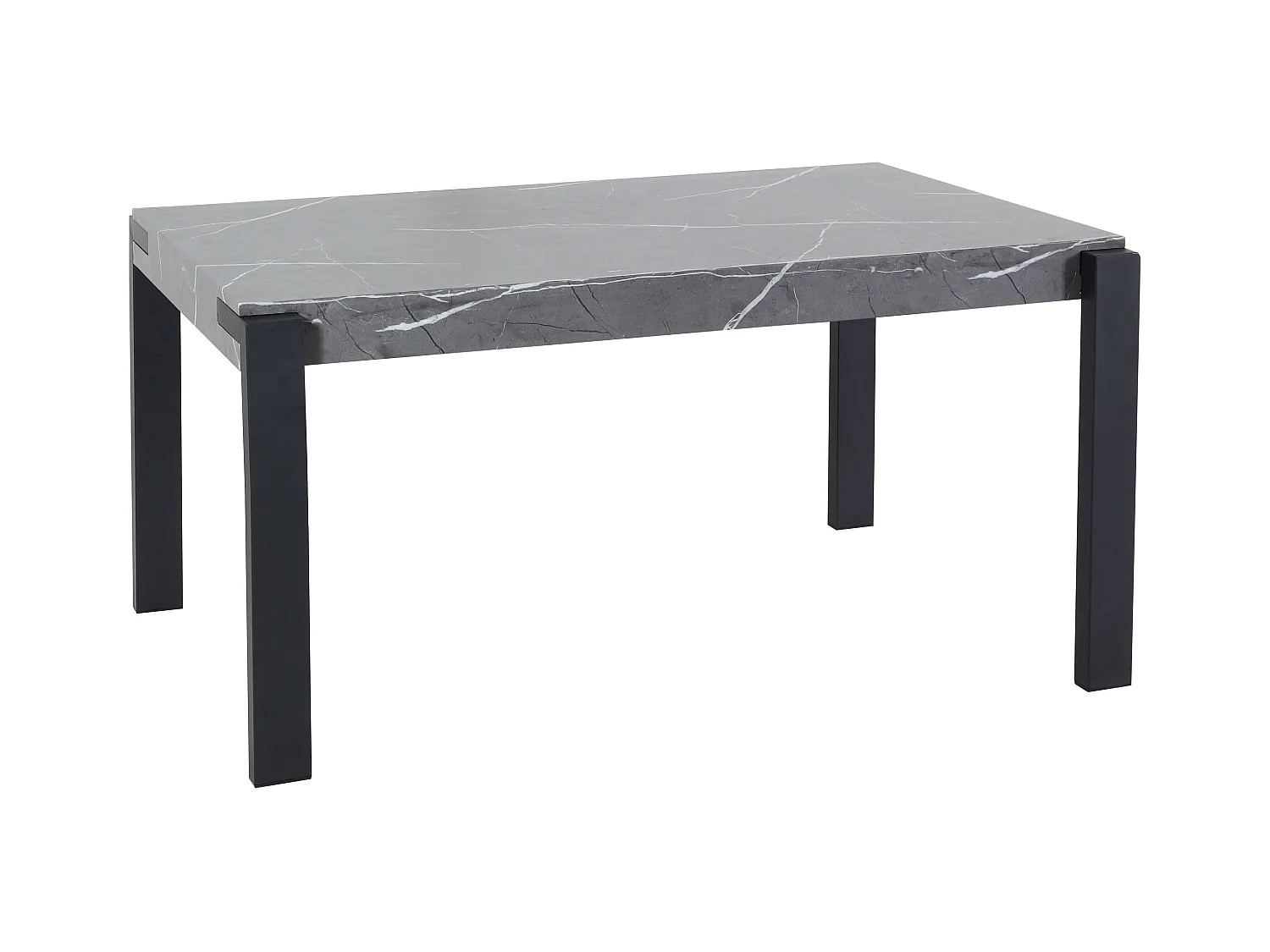 Table à manger design effet bois grise 95 x 18 x 154 cm 04_0008560