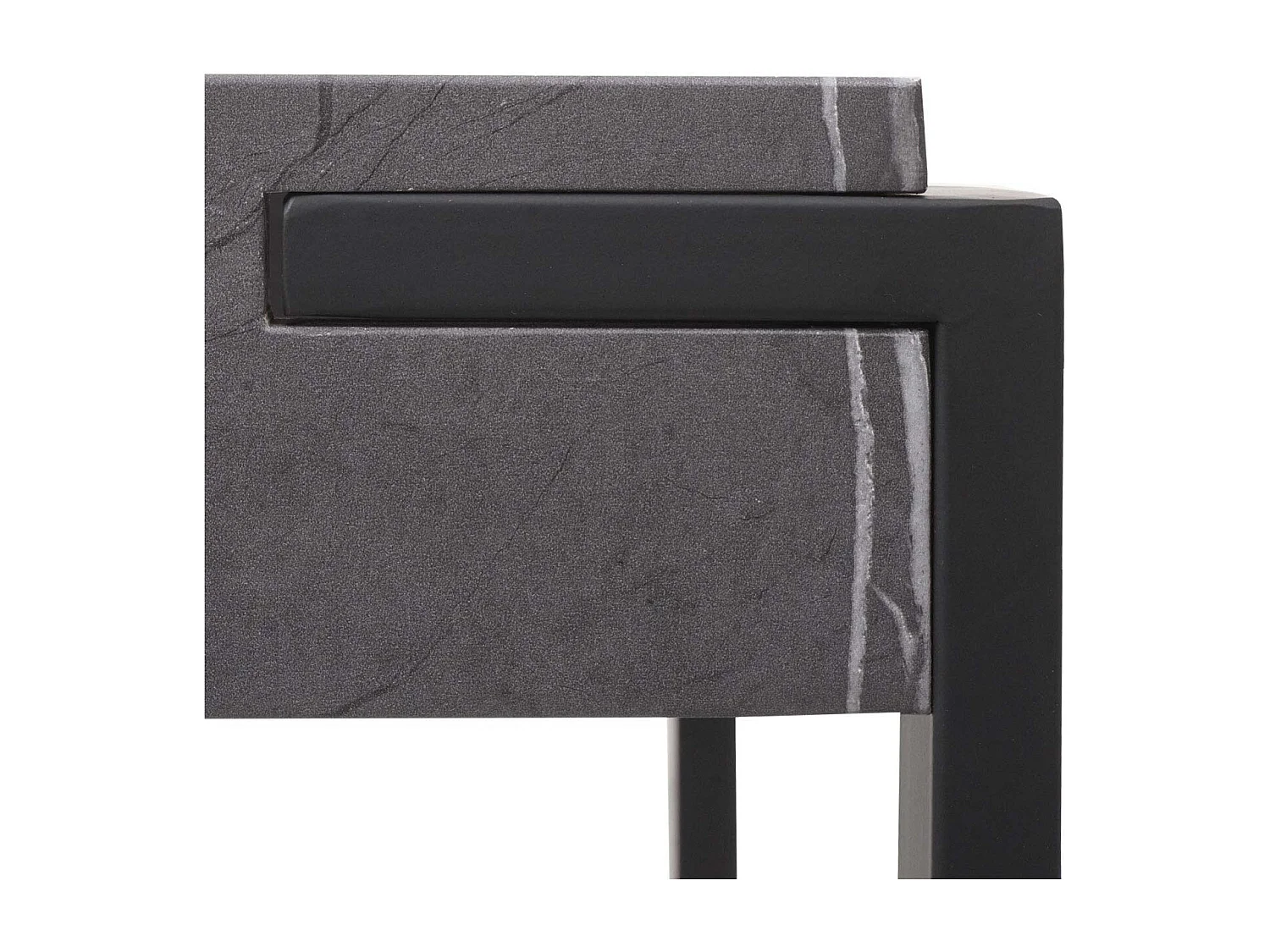 Table à manger design effet bois grise 95 x 18 x 154 cm 04_0008560