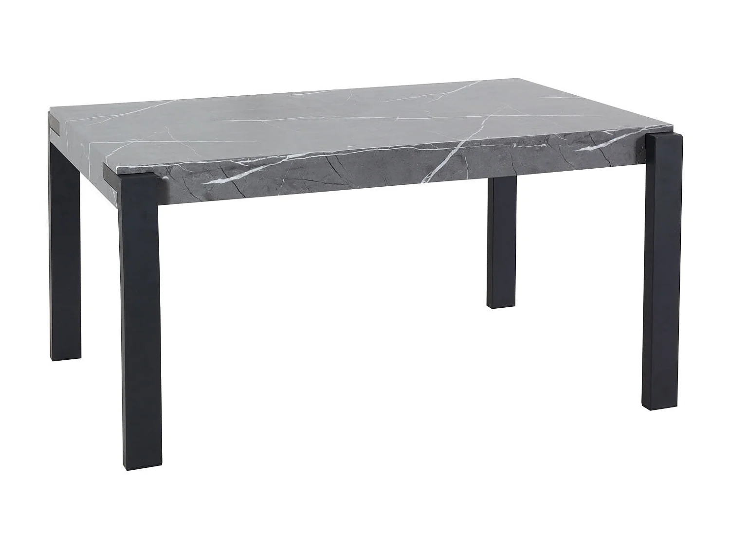 Table à manger design effet bois grise 95 x 18 x 154 cm 04_0008560