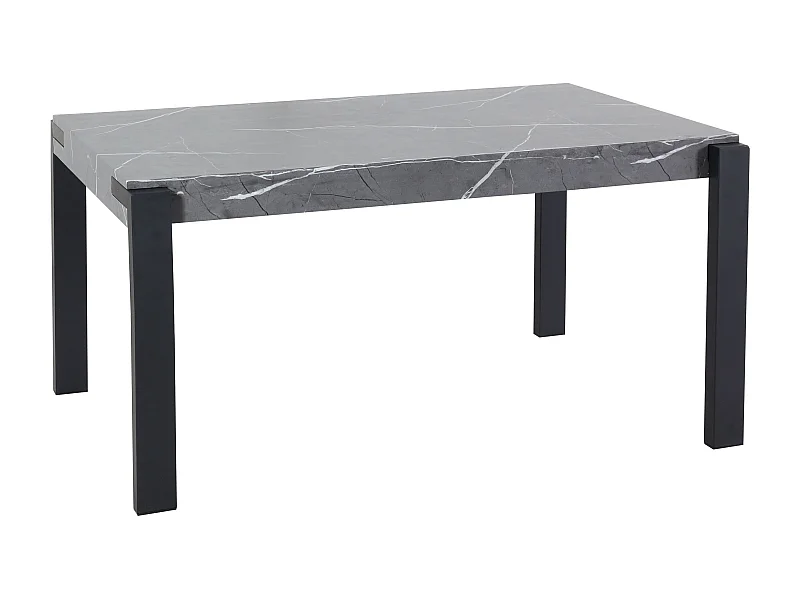 Table à manger design effet bois grise 95 x 18 x 154 cm 04_0008560