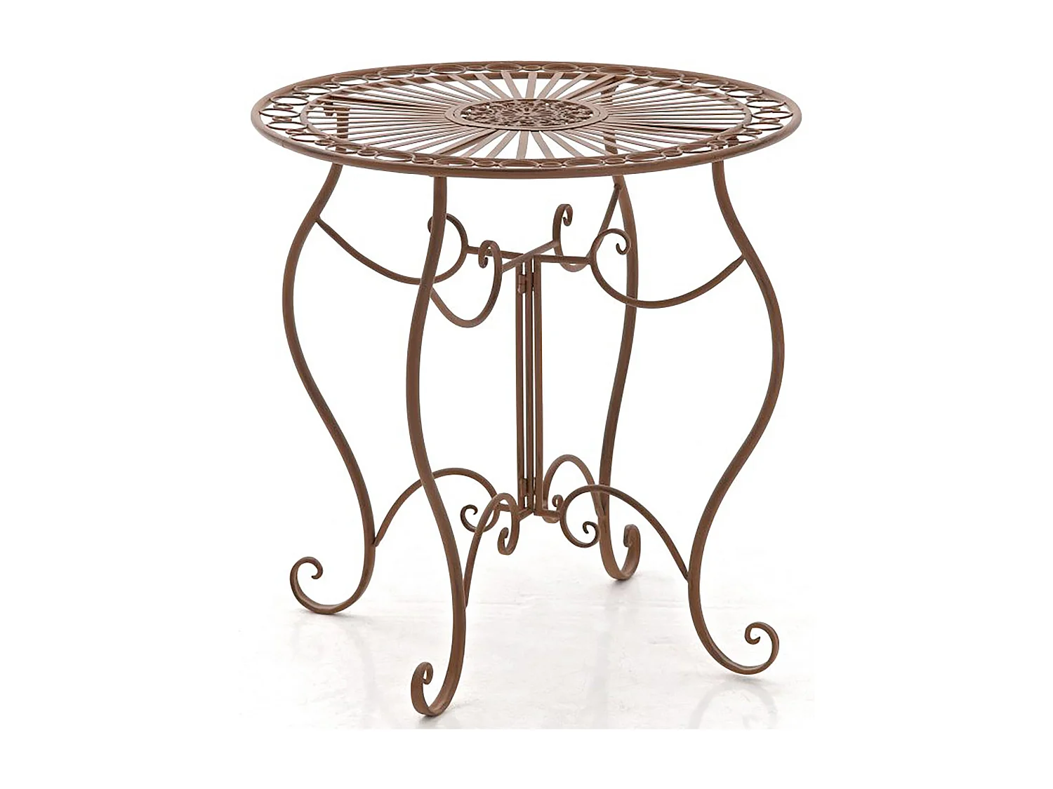 Table de jardin ronde marron 70 x 70 x 72 cm 10_0003043