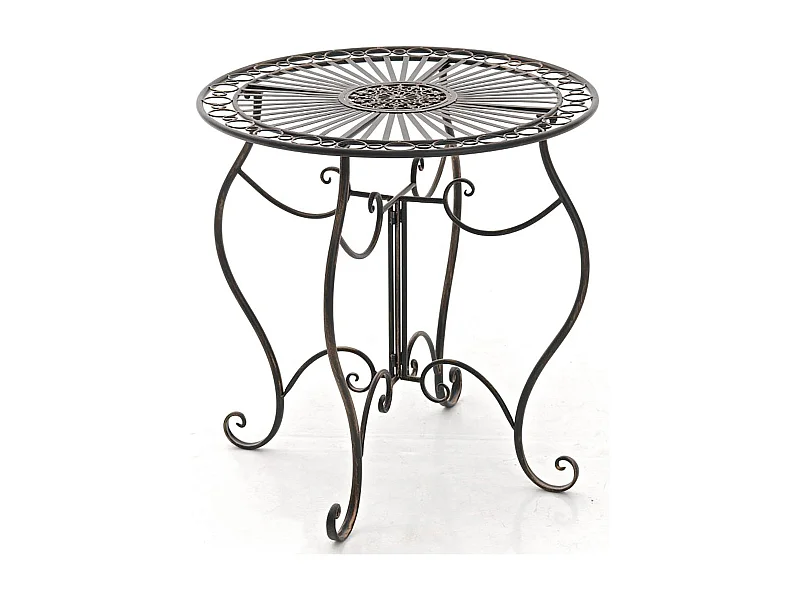 Table de jardin ronde bronze 70 x 70 x 72 cm 10_0003042
