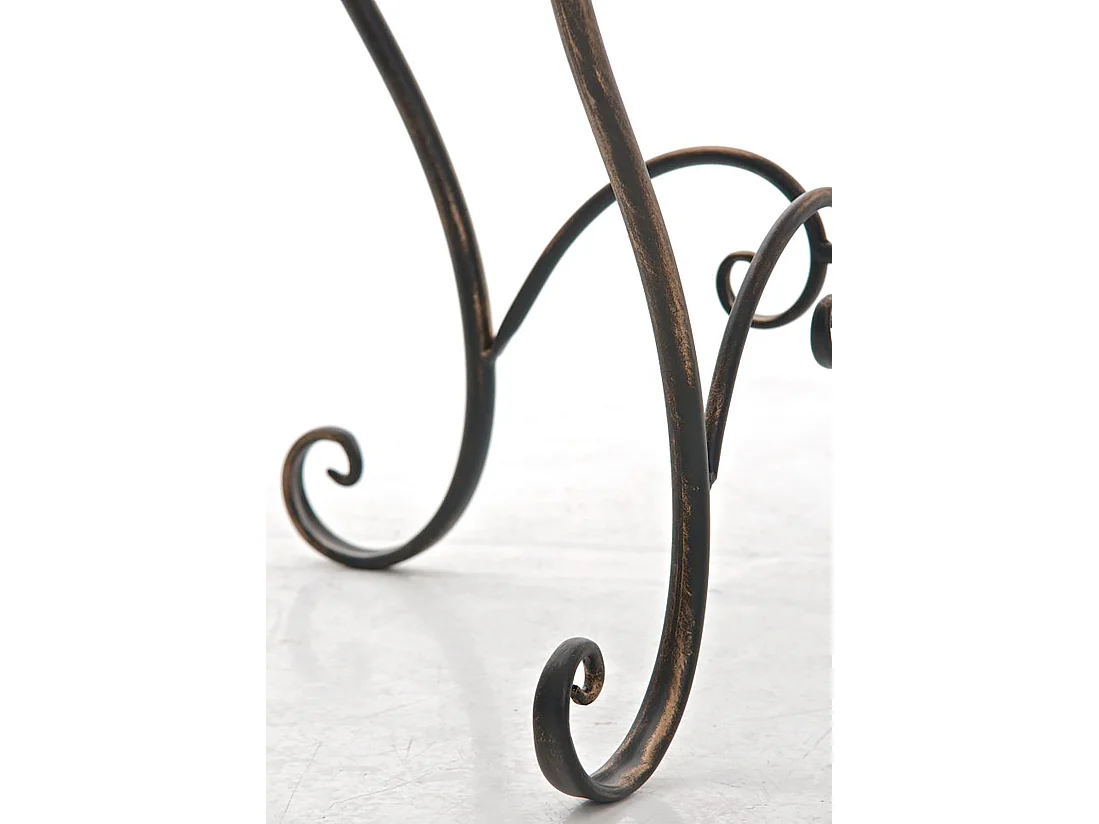 Table de jardin ronde bronze 70 x 70 x 72 cm 10_0003042