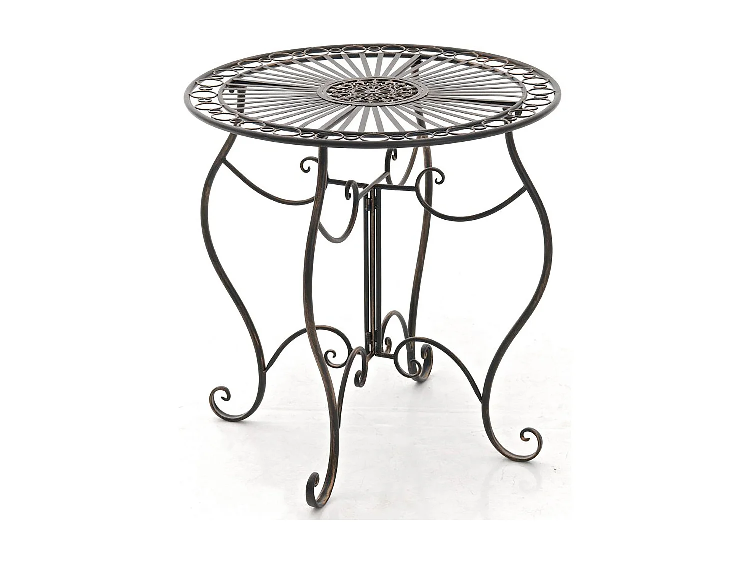 Table de jardin ronde bronze 70 x 70 x 72 cm 10_0003042