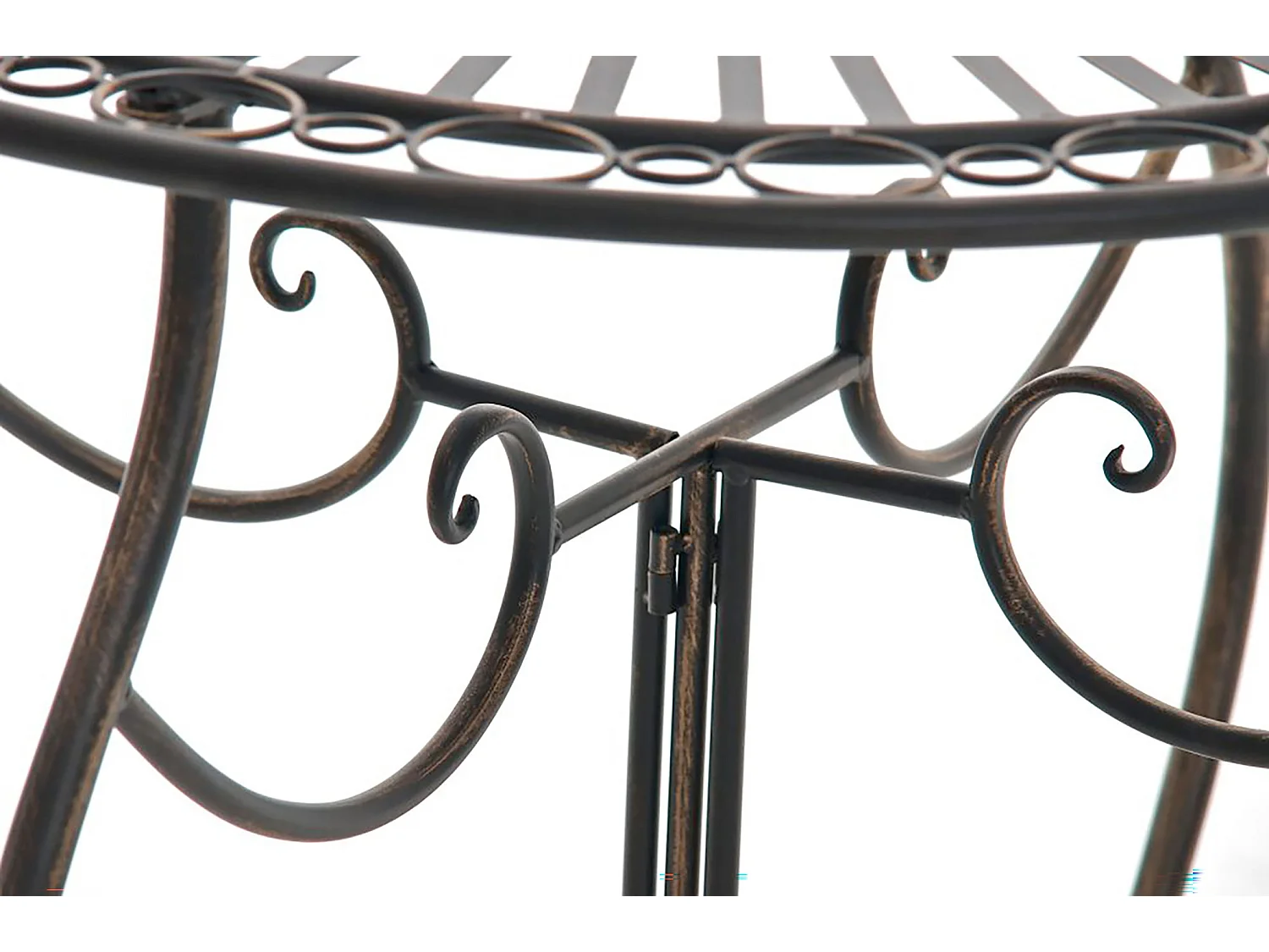 Table de jardin ronde bronze 70 x 70 x 72 cm 10_0003042