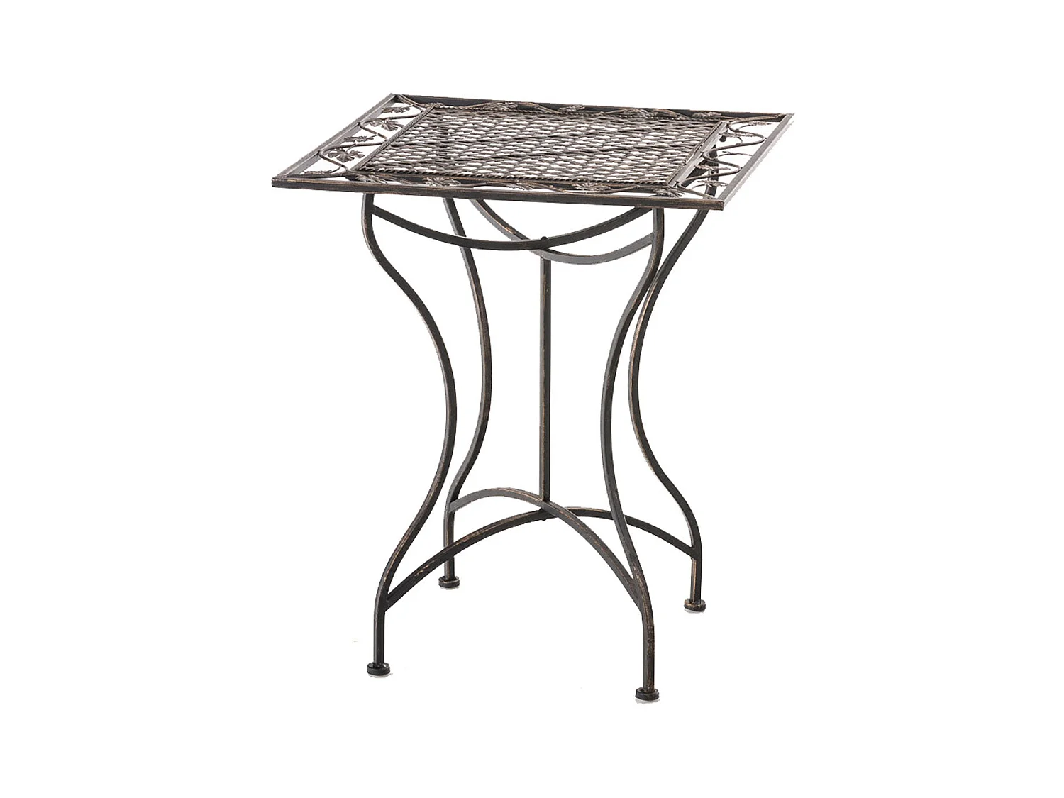 Table de jardin terrasse bronze 60 x 60 x 72 cm 10_0003038