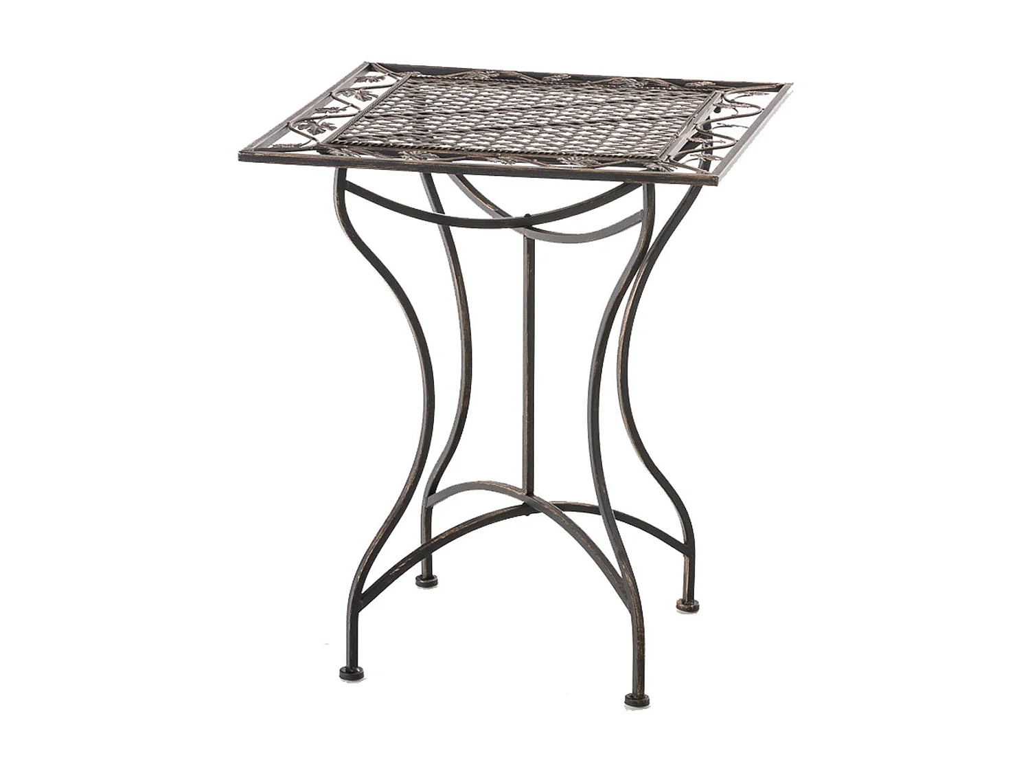 Table de jardin terrasse bronze 60 x 60 x 72 cm 10_0003038