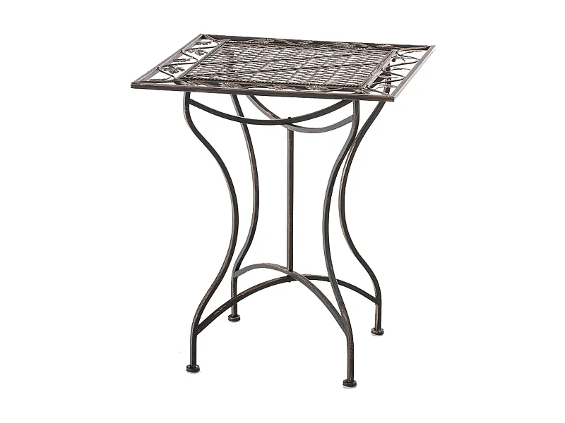 Table de jardin terrasse bronze 60 x 60 x 72 cm 10_0003038