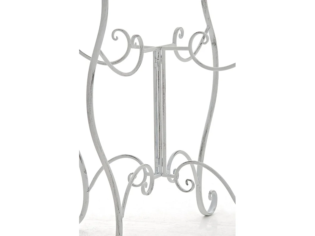 Table de jardin ronde blanche 70 x 70 x 72 cm 10_0003044