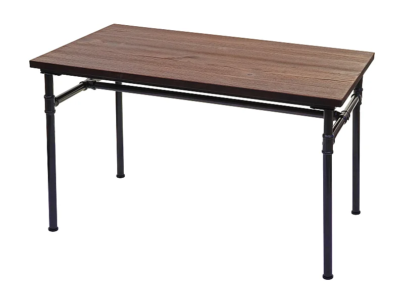 Table de salle à métal marron 120 x 70 x 75 cm 04_0005112