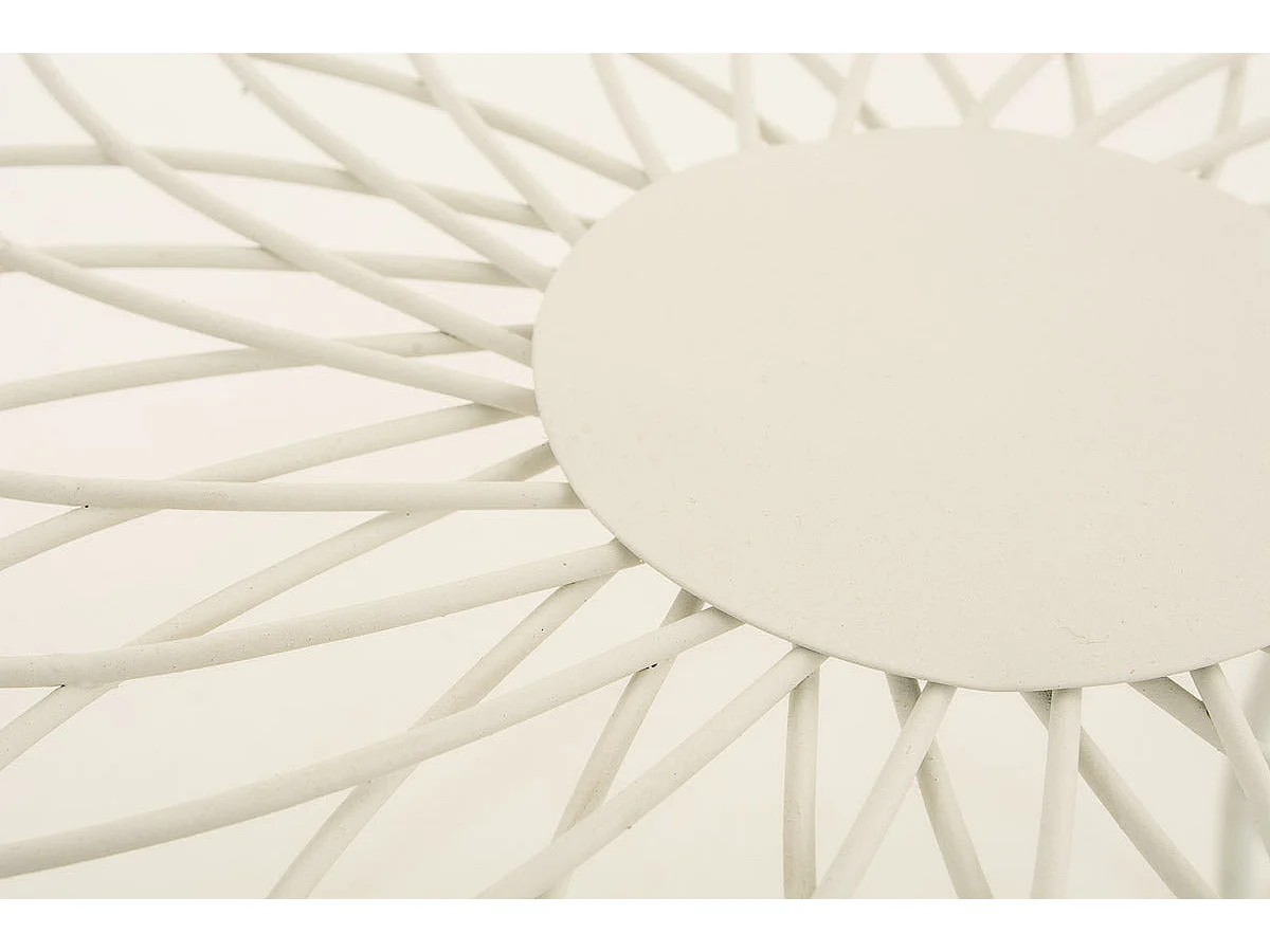 Petite table de jardin métal blanche 49 x 45 x 46 cm 10_0004011