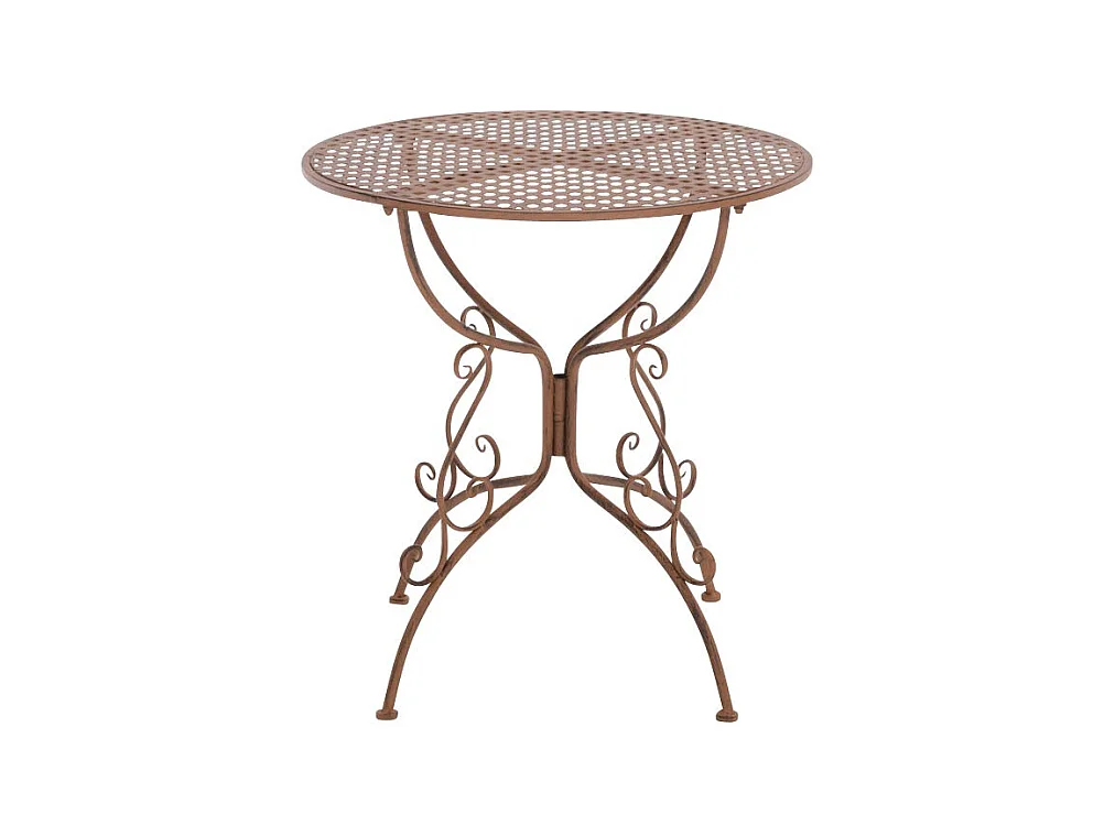 Table de jardin en marron 70 x 70 x 74 cm MDJ10046