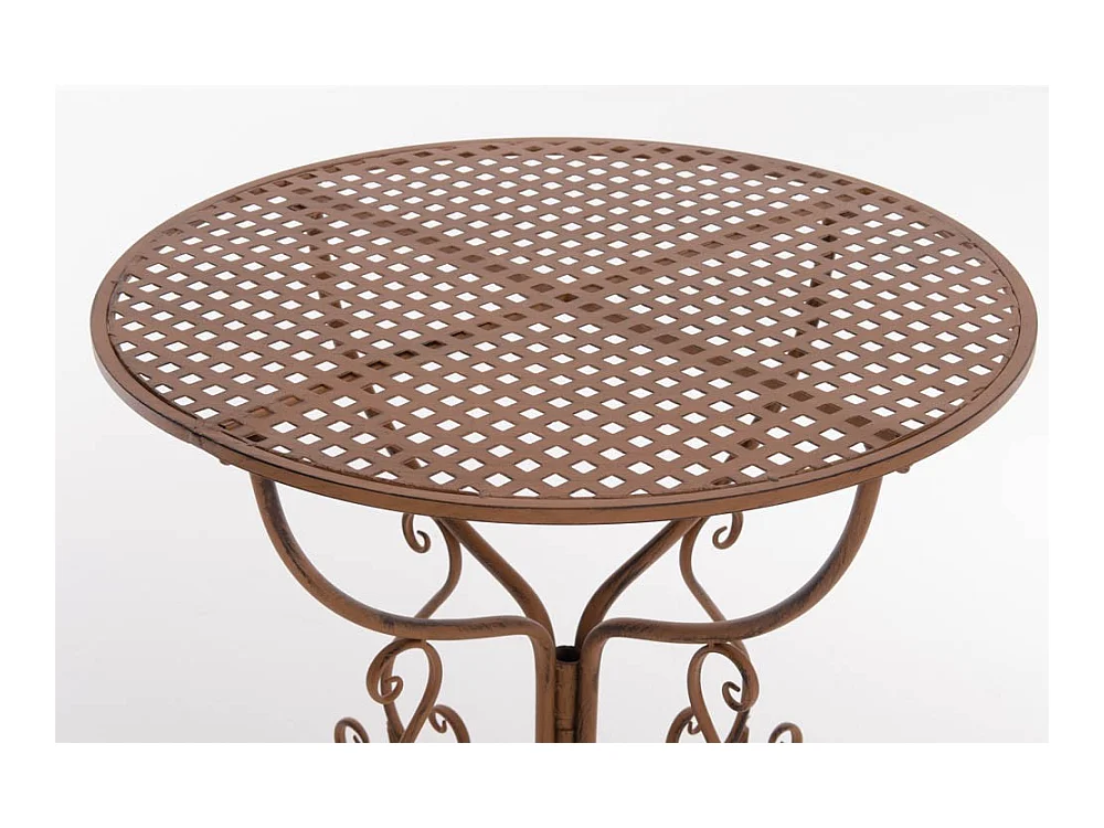 Table de jardin en marron 70 x 70 x 74 cm MDJ10046