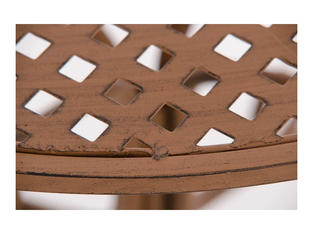 Table de jardin en marron 70 x 70 x 74 cm MDJ10046