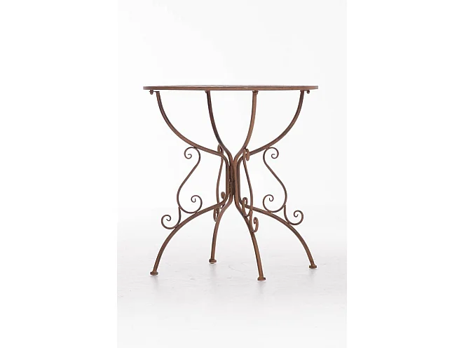 Table de jardin en marron 70 x 70 x 74 cm MDJ10046