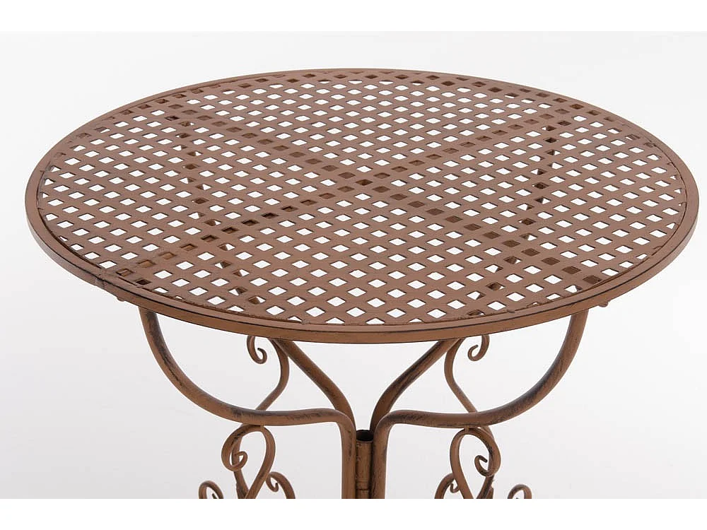 Table de jardin en marron 70 x 70 x 74 cm MDJ10046
