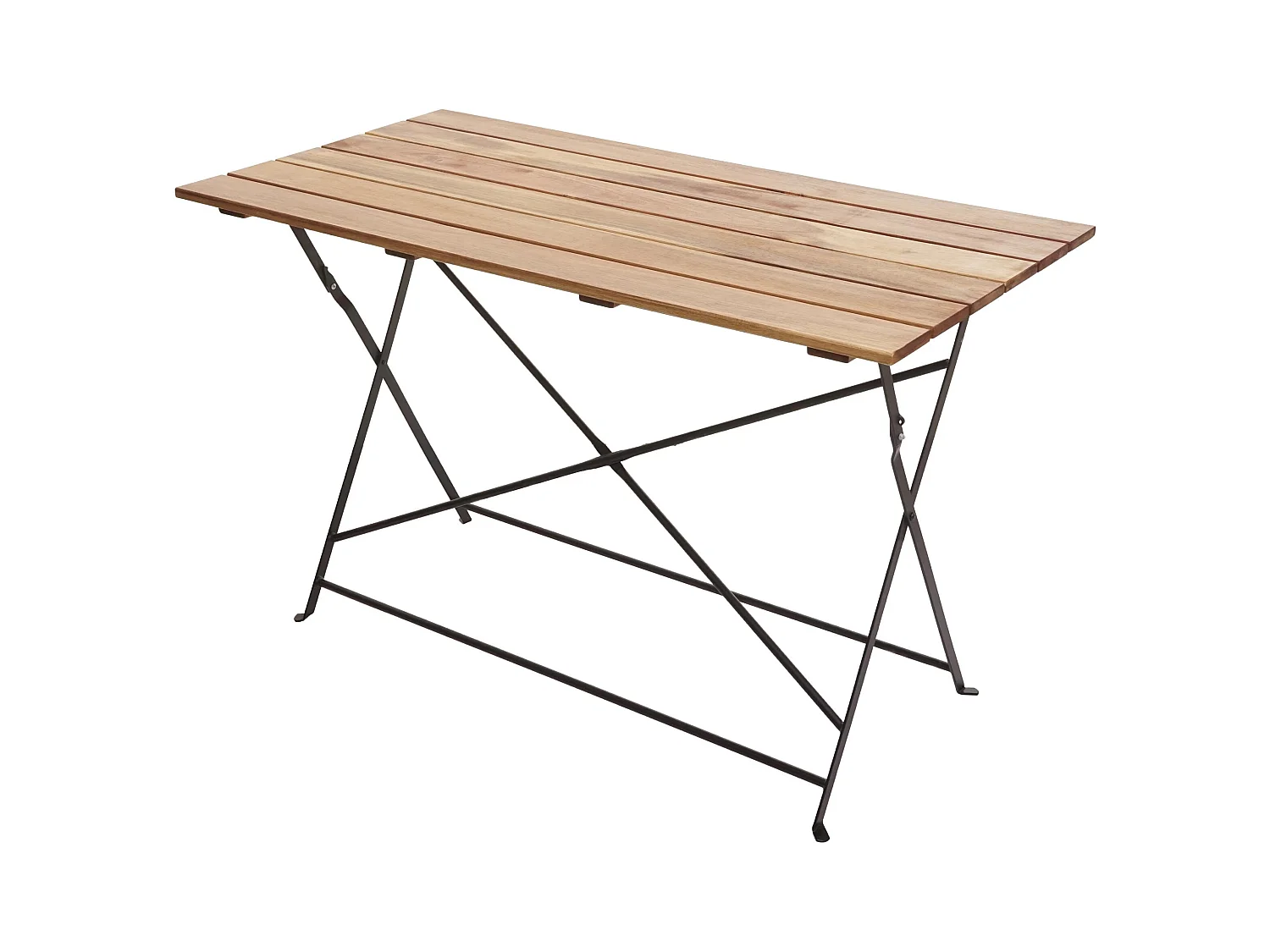 Table de jardin pliable marron 100 x 9 x 125 cm 04_0008538