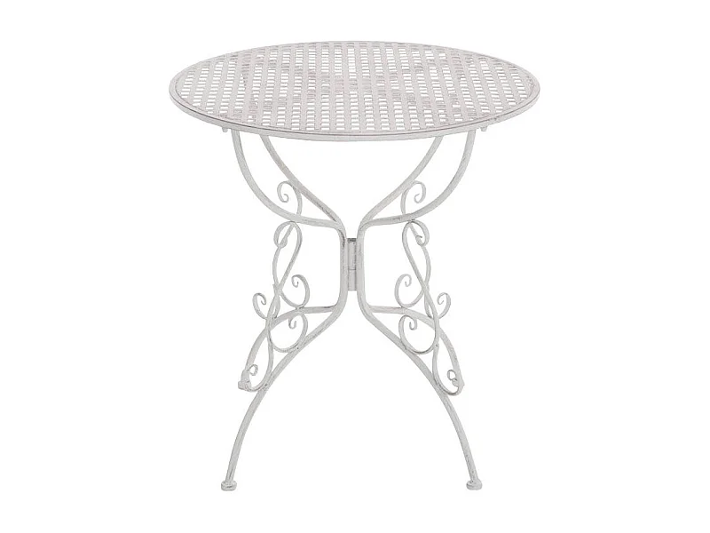 Table de jardin en blanche 70 x 70 x 74 cm MDJ10047
