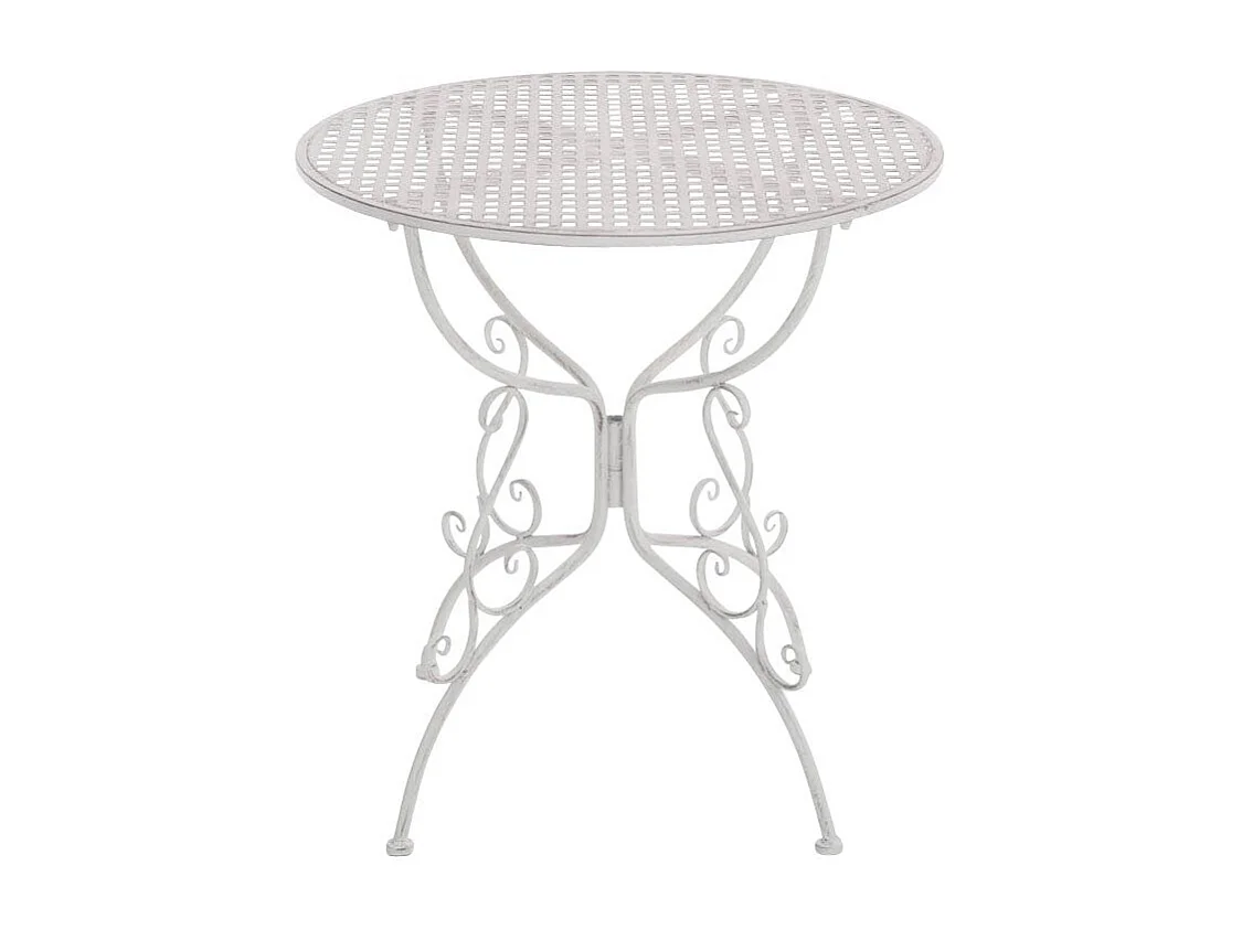 Table de jardin en blanche 70 x 70 x 74 cm MDJ10047