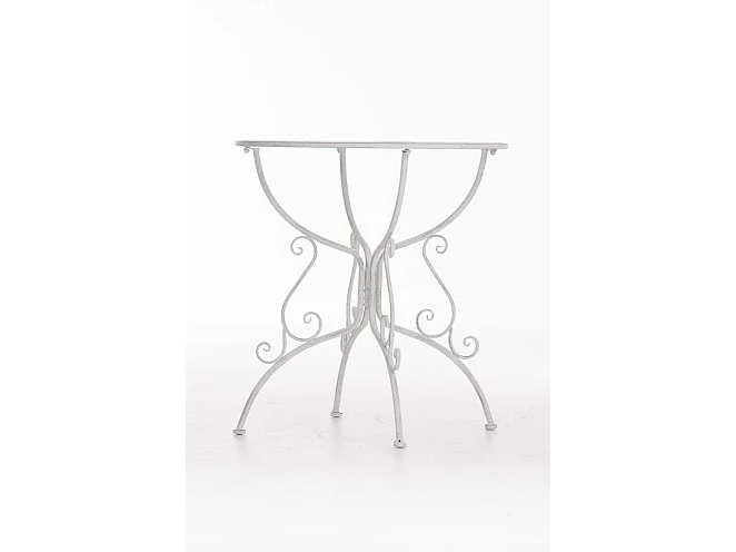 Table de jardin en blanche 70 x 70 x 74 cm MDJ10047