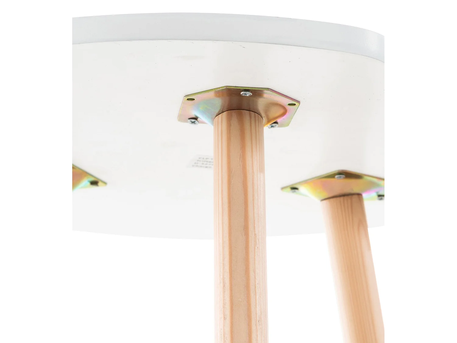 Table d'appoint design scandinave effet bois blanche 45 x 45 x 54 cm 10_0005515