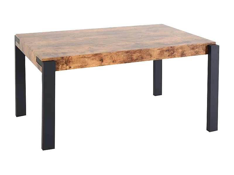 Table à manger design métal beige 95 x 18 x 154 cm 04_0008561