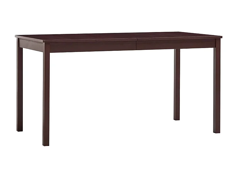 Table de salle à bois marron 140 x 70 x 73 cm DEC036871