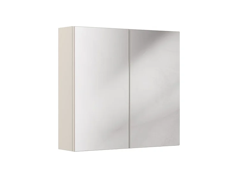 Meuble haut miroir BRAZZA – 2 portes – Coloris marron congo – L80 x H75 cm – À suspendre