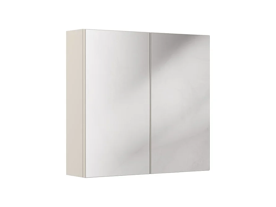 Meuble haut miroir BRAZZA – 2 portes – Coloris marron congo – L80 x H75 cm – À suspendre