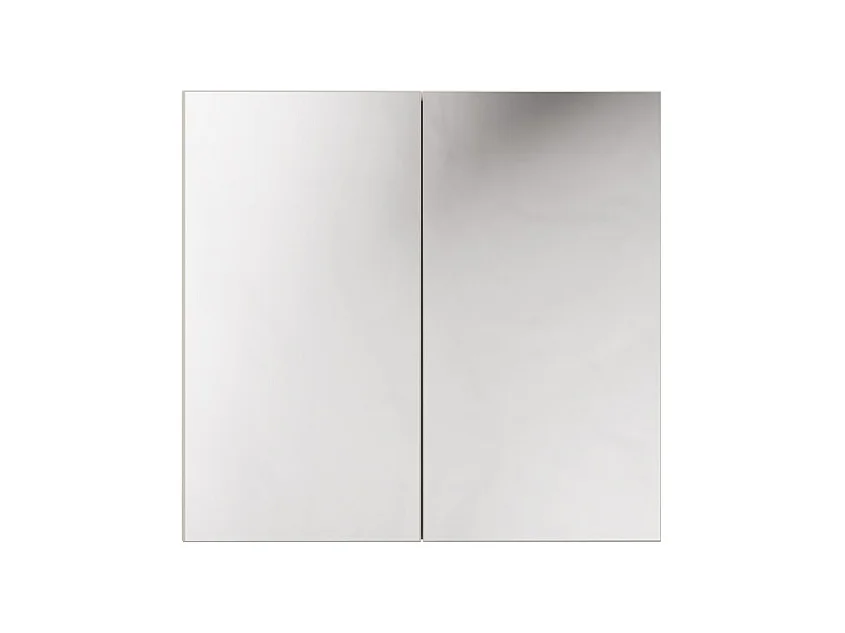 Meuble haut miroir BRAZZA – 2 portes – Coloris marron congo – L80 x H75 cm – À suspendre